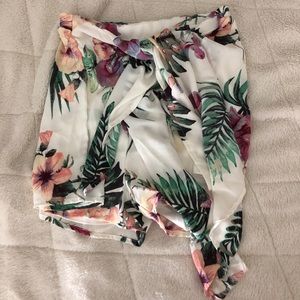 Floral Wrap Shorts
